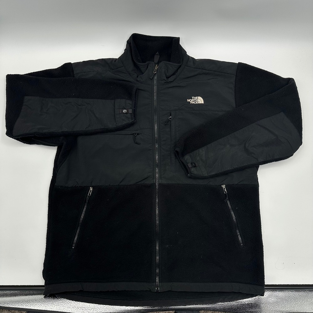 The North Face Denali Polartec Fleece Jacket Mens‎ XXL Black Full Zip Outdoors